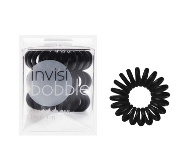 Invisibobble True Black - černá (3ks) gumička na vlasy - černá