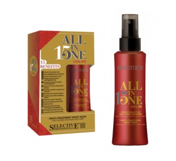 ALL IN ONE COLOR (150ml) maska ve formě spreje pro víceúčelové ošetření barvených a odbarvených vlasů s 15 výhodami
