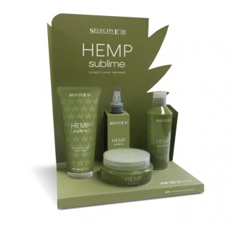 HEMP SUBLIME SET set pro suché a roztřepené vlasy obohacený olejem z konopných semínek