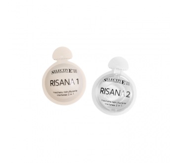 RISANA FASE ACQUA+OLIO (15+15ml) dvousložková maska pro restrukturalizační léčbu zničených vlasů s extraktem ze šnečího slizu