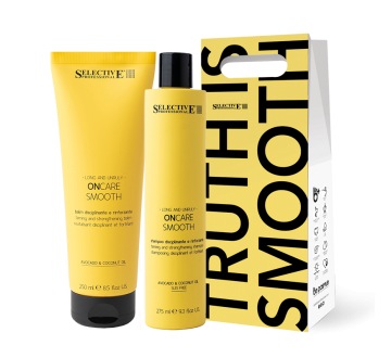 Dárková taška ONCARE SMOOTH (šampon + kondicionér) dárková taška pro vyhlazení kutikuly